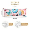 thumbnail image 2 of Naloa Cupcakes and Donuts Super Soft 20x60 Body Pillow Case,Long Side Hidden Zipper（PILLOWS ARE NOT INCLUDED）, 2 of 6
