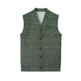 thumbnail image 7 of Men's Sweater Vest Dress Knit V Neck Button Sleeveless Casual Cardigan Sweaters Gray L, 7 of 7