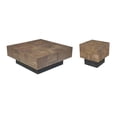 thumbnail image 2 of Taran Designs Maria Modern Solid Wood Coffee Table in Dark Brown, 2 of 6