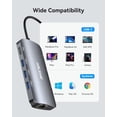 thumbnail image 2 of ABLEWE HUB USB C, 8 en 1 Adaptador USB C a hdmi 4K,USB 3.0 3 Puertos,Lector Tarjetas SD/TF,Puerto Gi, 2 of 6