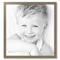 thumbnail image 2 of ArtToFrames 31" x 33" Aged White Gold Picture Frame, 31x33 inch Silver Wood Poster Frame (WOM-2036),  Pack, 2 of 7