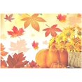 thumbnail image 6 of Sunflower Maple Leaves Pumpkin Autumn Fall Placemats Set of 6 Table Mat, Happy Thanksgiving Day Turkey Give Thanks Table mat Placemat Heat Resistant Stain Washable for Kitchen Decoration 12" x 18", 6 of 8