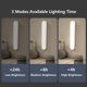 thumbnail image 3 of Lámpara de mesa magnética de 4W LED 2800 K a 6500 K luces inalámbricas recargables para dormitorio, sala de estar, espejo, cocina, 3 modos de color, 3 of 5
