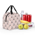 thumbnail image 4 of KLL Cute Panda Print Insulated Lunch Bag Women, Reusable Cute Tote Lunch Box for Adult & Men, Leakproof Cooler Lunch Bags for Work Office Travel Picnic, 4 of 5