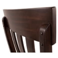 thumbnail image 5 of Signature Design by Ashley Haddigan Faux Leather Cushioned Rake Back Dining Chair, Set of 2, Dark Brown, 5 of 6