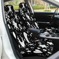 thumbnail image 5 of Black And White Celestial Pattern Set of 2 Car Seat Covers Seat for Carseats Front Seat Auto Car Interior Accessories Universal 2 Piece, 5 of 6