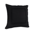 thumbnail image 3 of Laddha Home Designs Geometric Bordered Loomed Square Cotton Throw Pillow Cover - 20" - Black, 3 of 9