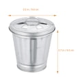 thumbnail image 2 of BRIGHTFUFU Flowerpot Silver 3Pcs Modern Simple Fashionable 3.73X3.54X3.54 Inch, 2 of 7