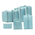 thumbnail image 2 of 7x Packing Cubes Luggage Packing Organizers for Travel Toiletries Cosmetics Light Blue, 2 of 9
