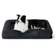 thumbnail image 1 of Cama para Perro, XL para Perros Extra Grandes, Cama Impermeable con Espuma de Memoria y Bordes Elevados, Base Antideslizante y Espuma Tipo CAJ, (Negro, X-Large), 1 of 8