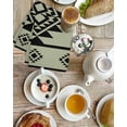 thumbnail image 4 of Sage Green Boho Kitchen Dish Towels for Drying Dishes Set of 4, Southwest Aztec Abstract Geometric Waffle Weave Microfiber Terry Hand Tea Bathroom Towels Quick Dry & Absorbent Towel 15.7x23.6, 4 of 7