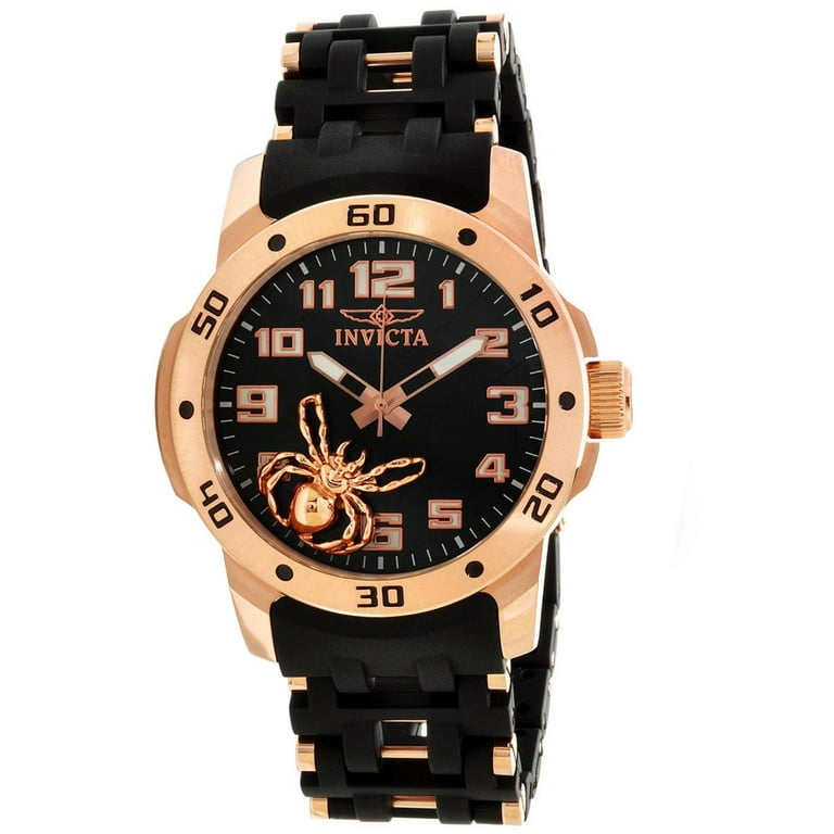 Invicta 10297 Men's Sea Spider Black Dial Steel & Polyurethane