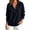Navy, variant on Sweatshirt for Women Basic Long Sleeve Sweatshirts Casual Fleece Button Henley Neck Pullover Wine XL