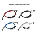 thumbnail image 3 of Huhudde Universal Motorbike Hydraulic Reinforced Brake Clutch Oil Hose Line Pipe For ATV, 3 of 17