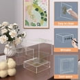 thumbnail image 4 of Buffet Risers, Food Display Risers for Party, Crystal Clear Acrylic Risers Display Stand for Buffet Table, Catering Displays for Dessert, Cube Box Nesting Riser with Hollow Bottom, 4 of 7