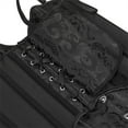 thumbnail image 4 of Lace Corset Tops, Ladies' Fashionable Solid Color Suspender Adjustable and Shaping Tops New Bustier Corset Bodysuit Style B-44 Black XL, 4 of 8
