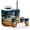 Color 2, variant on Bathroom Accessory Set 6 Piece with Raccoon Watercolor creativity fur cute wild animal Toothbrush Holder, Soap Dispenser, Soap Dish, Trash Can, Toothbrush Cup, Toilet Brush Holder