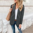 thumbnail image 1 of Vedolay Blazer Jackets Womens Plus Size Casual Long Sleeve Open Front Cardigan Work Office Blazer Jacket,Gray L, 1 of 5