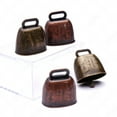 thumbnail image 3 of 3 Pieces Cow Grazing Copper Bells Cattle Farm Animal Copper Loud Bronze Metal for Horse Sheep Goat, 3 of 8