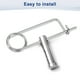 thumbnail image 5 of Uxcell 4-Pack Pin de Seguridad de Chaveta en Forma de Broche, Pines de Acero Inoxidable M3x60mm, Sujetadores de Broche de Bloqueo Rápido Clips Retenedores Pesados, 5 of 7
