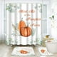 thumbnail image 1 of Juego de baño de calabaza de Halloween con cortina de ducha y accesorios de alfombras, juego de cortina de ducha espeluznante de bosque de mesa aterradora, cortina de ducha de bosque espeluznante, 1 of 7