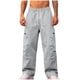 thumbnail image 3 of RKSTN Men's Cargo Joggers Sweatpants Oversized Drawstring Elastic Waist Athletic Pants Mens Casual Solid Plus Size Relaxed Fits Running Workout Gym Track Sport Hiking Wide Leg Sweatpant with Pocket, 3 of 10
