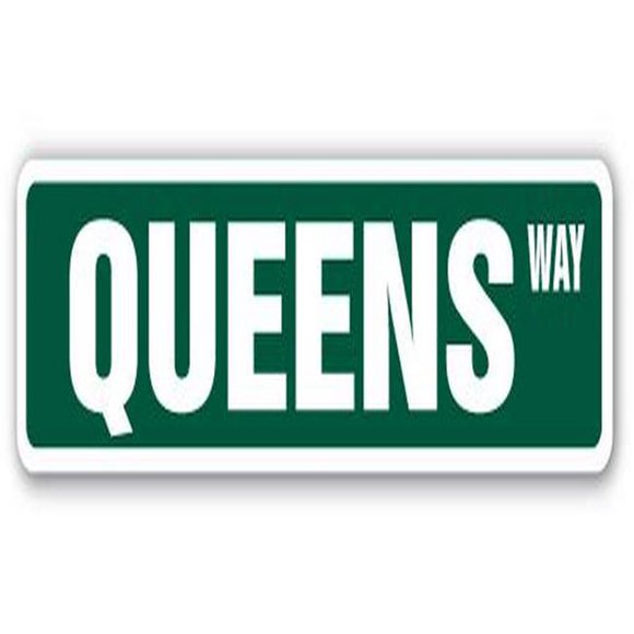 SignMission SS-QUEENS, NY 4 x 18 in. Street Sign - Queens, NY - NYC Brooklyn Borough New York