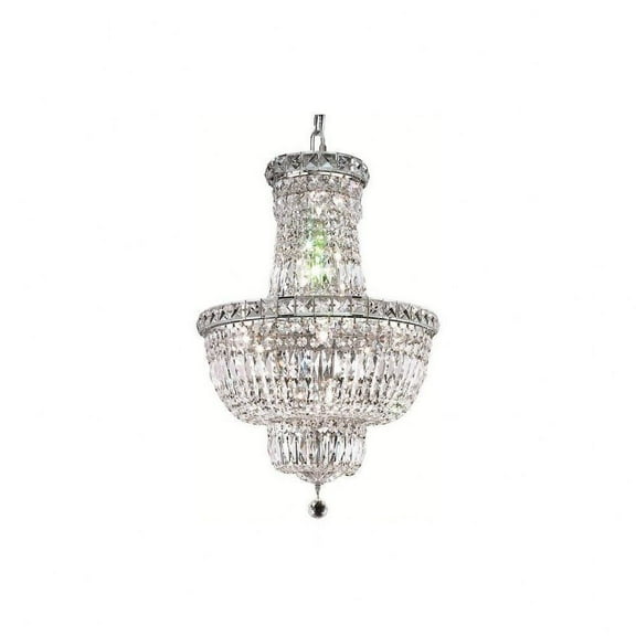 Twelve Light Pendant-Chrome Finish-Royal Cut Crystal Type Bailey Street Home 390-Bel-3337558