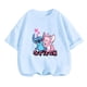 thumbnail image 3 of Camisetas para niños, ropa de Stitch, camisetas para niñas, mono de camión para niños, camisetas de manga corta de Sonic para niños, ropa de verano para niñas, 3 of 5