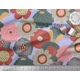 thumbnail image 2 of Soimoi Cotton Jersey Fabric Flower Artistic Fabric Prints By Yard 58 Inch Wide, 2 of 3