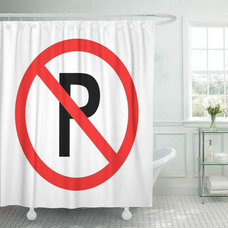 ATABIE Spot Funny No Parking Couch Potato Save Get Off Shower Curtain 60x72 (Best Way To Get Water Spots Off Car Windows)