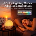thumbnail image 4 of Sunrise Alarm Clock with sunrise simulation, sunrise alarm clock with sound machine, gentle alarm clock with light for bedrooms, sound machine for sleep, white noise alarm clock for heavy sleepers, 4 of 8