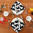 thumbnail image 6 of Coolnut Set of 6 Dog Bone Doodle Napkins Cloth Napkins 20"x20", Washable Polyester Dinner Napkins for Parties, Wedding, Restaurant, 6 of 6