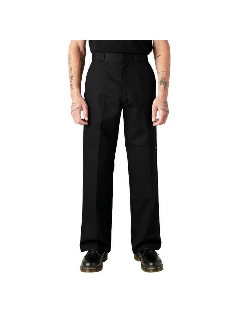 Dickies Men's Durable Loose Fit Double Knee Work Pants with Cell
