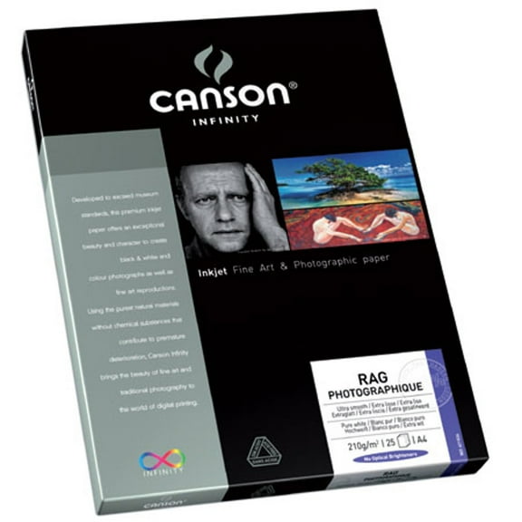 Canson Infinity Rag Photographique Fine Art Paper, 210 Gram, 11 x 17 Inch, 25 Sheets