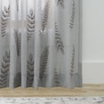 thumbnail image 5 of (2 pack) Better Homes & Gardens Embroidered Botanical Sheer Curtain, Single Panel, Soft Silver, 50" W x 84" L, 5 of 7