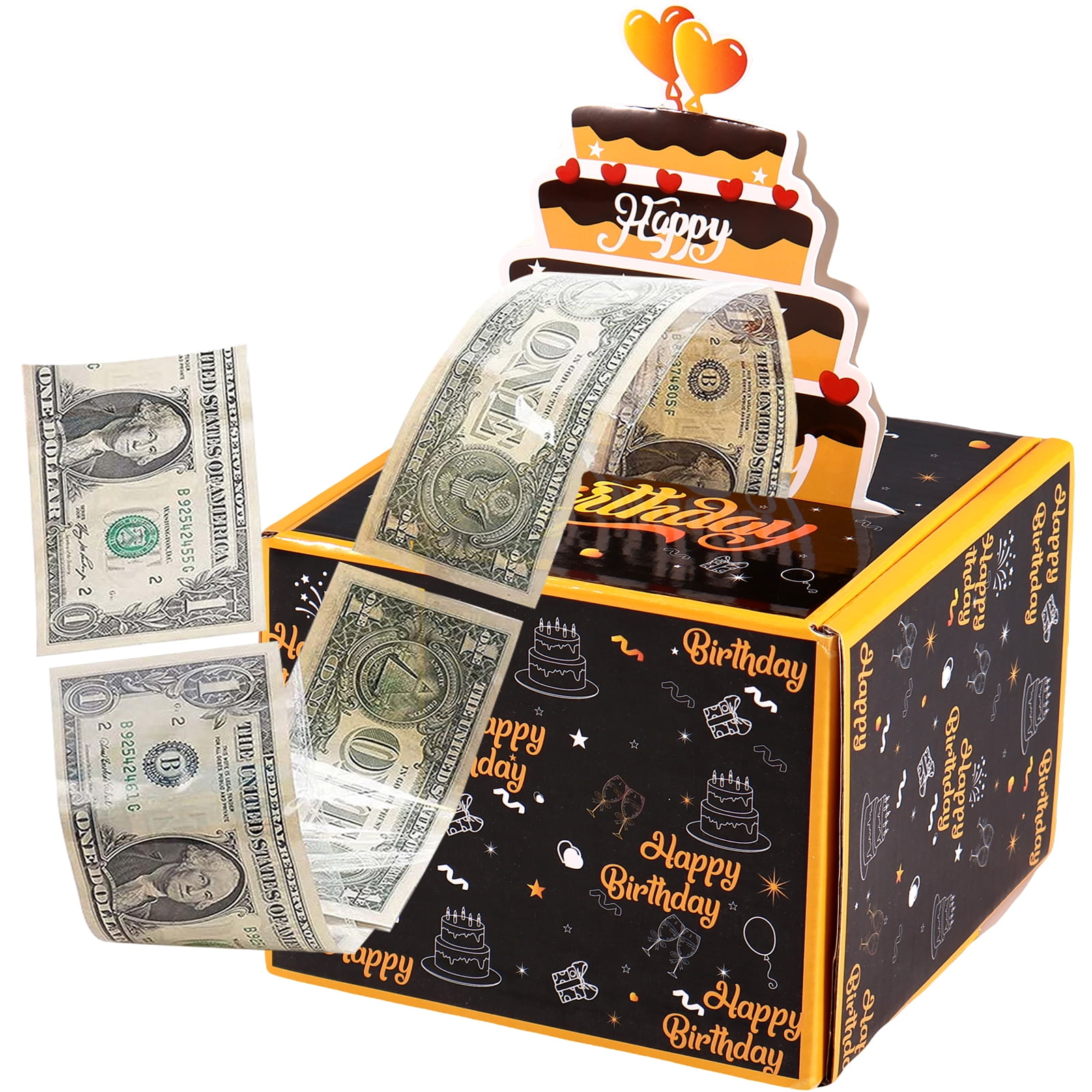 Birthday Money Box Cash Gift Pull Funny Money Gift Boxes - Temu