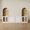 White, variant on CHIC HOUSE 4 Piece Arched Entertainment Center with Storage, Modular TV Stand for TVs up to 65", 3-Drawer Dressers, Acrylic Display Cabinets & Arched Bookshelves, Black