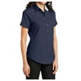 thumbnail image 5 of Yellow Rooster Womens Short Sleeve Easy Care Shirt Navy/Light Stone 2XL, 5 of 7