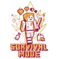 thumbnail image 2 of Girl's Minecraft Survival Mode Sketch Graphic Tee White Large, 2 of 4