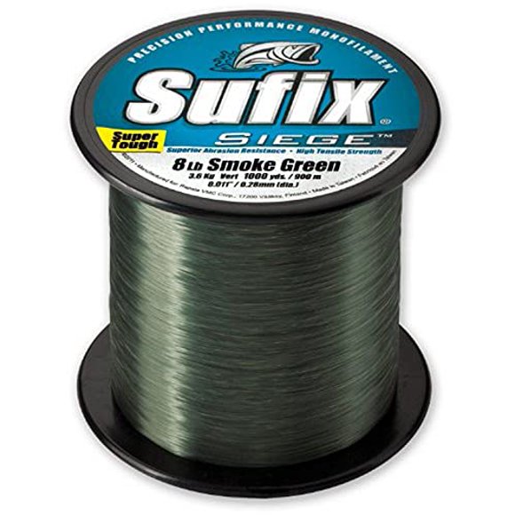 Sufix Siège Ligne de Pêche Taille Bobine 3000-Yards (Vert Fumée, 20 Livres)