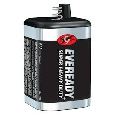 Eveready 6V-Super Heavy Duty 6V Spring Top Lantern Battery + FREE SHIPPING