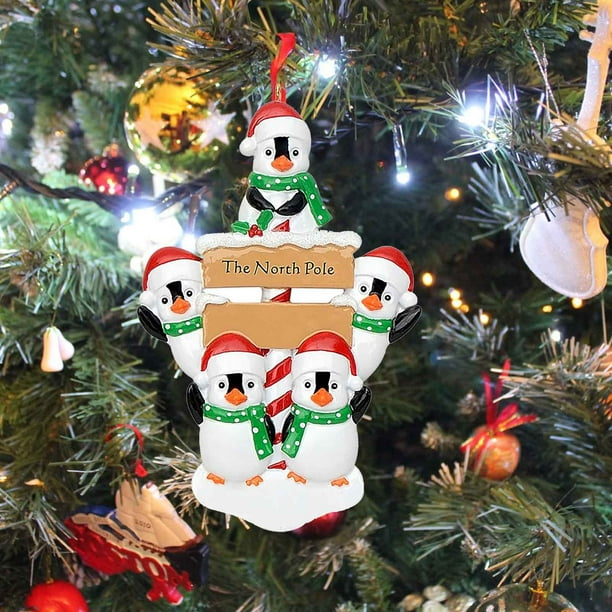 Fiudx Ofertas De La Semana Decoraciones Navideñas Colgante De Resina Colgante De Árbol De Navidad Familiar De Navidad