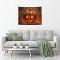 thumbnail image 5 of Halloween Tapestry Wall Hanging, Halloween Mechanical Pumpkin Tapestry for Bedroom Aesthetic, Cute Tapestry Wall Decor, Halloween Decoration for Bedroom, Living Room, Indoor 29x37in, 5 of 7