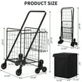 thumbnail image 2 of Chariot d'Escalade Pliant avec Roues Pivotantes à 360°, Chariot Utilitaire Portable Robuste avec Doublure Imperméable, Capacité de 135 200 Lb pour Épicerie Lessive Bureau Camping, 2 of 8