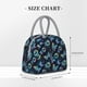 thumbnail image 2 of Fotbe Blue Butterfly Bolsa de Almuerzo con Estampado, Lonchera Aislada, Contenedor de Comida Reutilizable Tipo Cooler a Prueba de Fugas, 2 of 6
