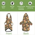 thumbnail image 6 of Fotbe Squirrel Mushroom Yellow Flower Print Small Dog Sweater Hoodies Pet Grey Hooded Soft Fleece Sweatshirts with Pocket Fall Winter Puppy Cat Sweaters Warm Clothes-X-Large, 6 of 7