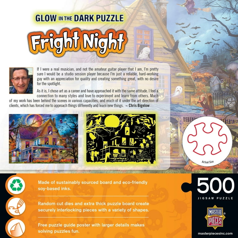 MasterPieces 500 Piece Glow in the Dark Halloween Puzzle