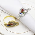 thumbnail image 2 of Hat Napkin Rings Set of 4, Diamonds Napkin Rings, Rustic Napkin Ring Holder for Wedding Thanksgiving Christmas Party Dinner Table Decor, 2 of 8