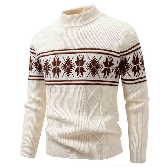 Betivan Mens Christmas Sweaters Casual Slim Fit Knitted Holiday Party